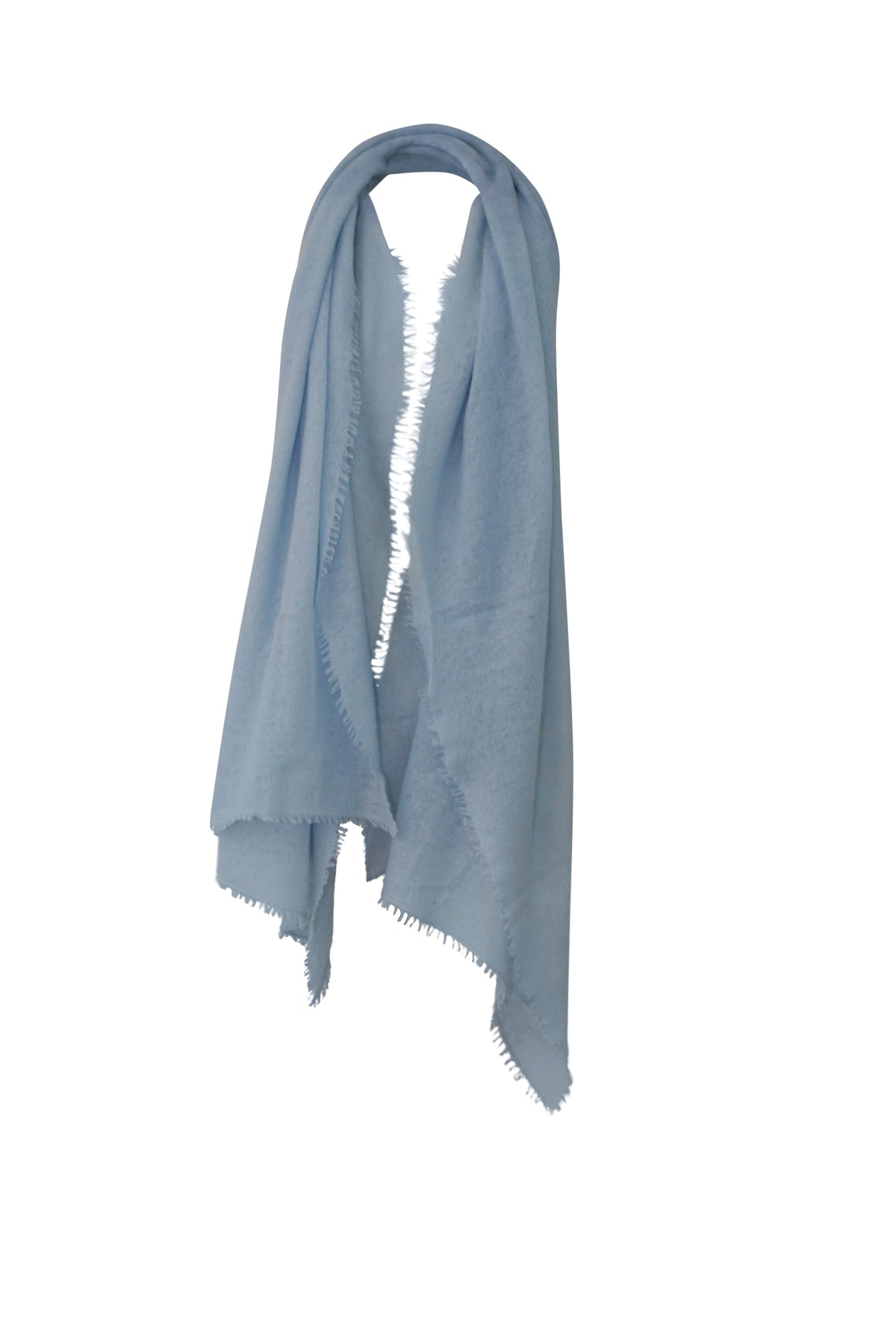 Felted Cashmere Scarf - Baby Blue
