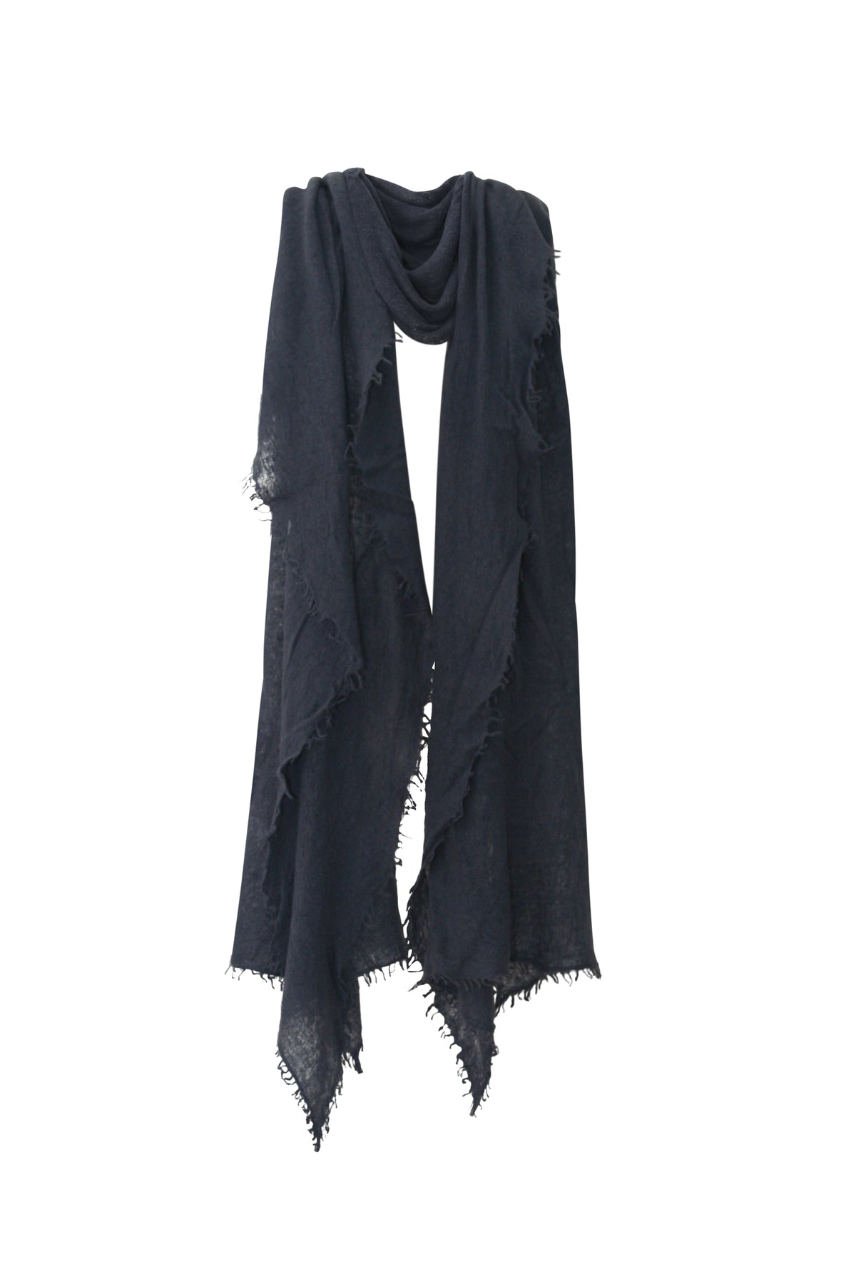 Cashmere Felted Scarf - Charcoal