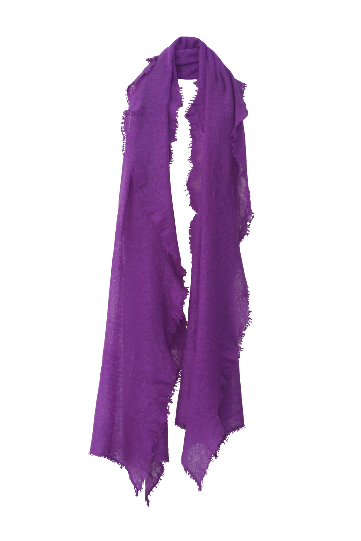 Felted Cashmere Scarf - Purple