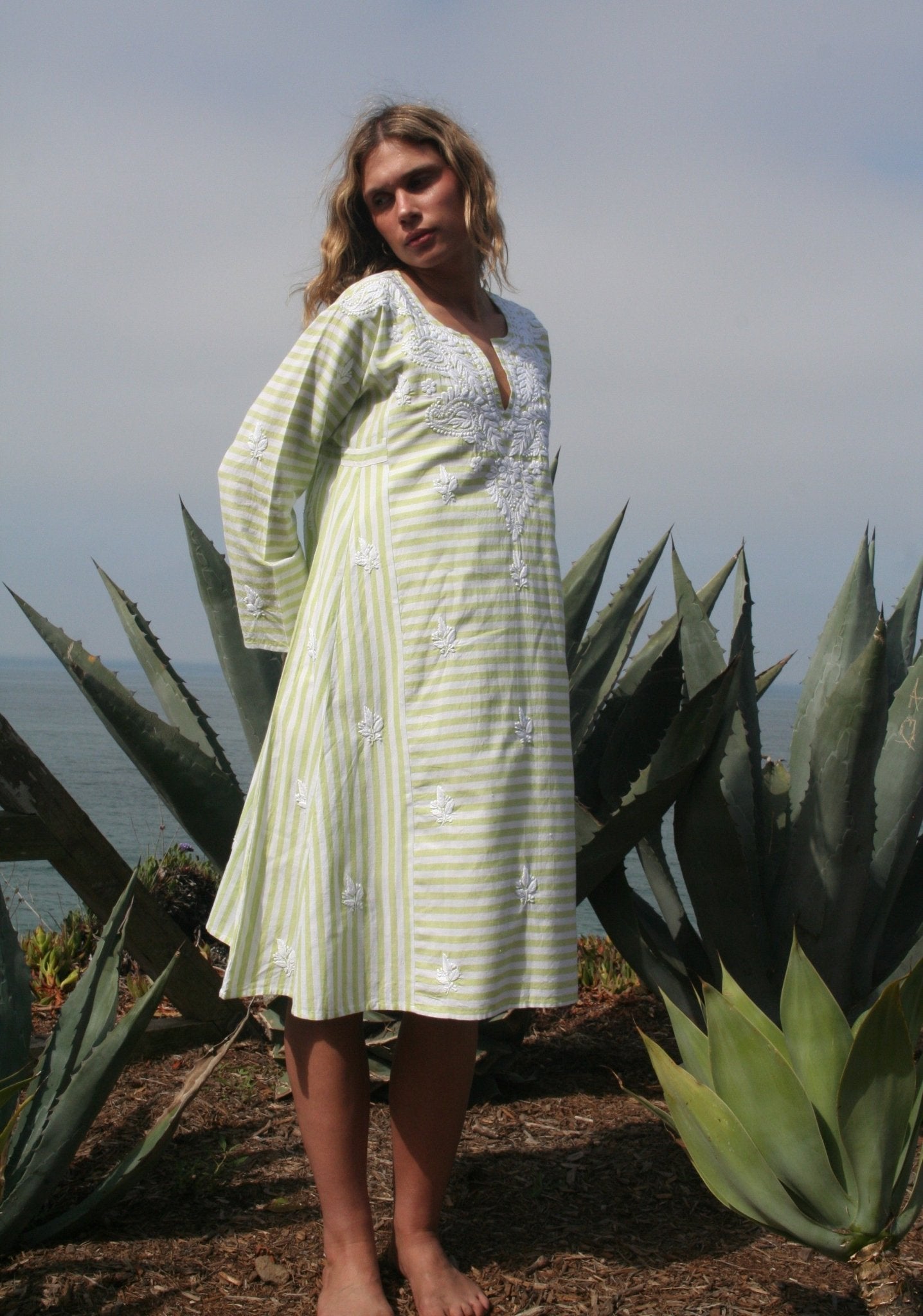 Bhopali Dress Green - Joshi