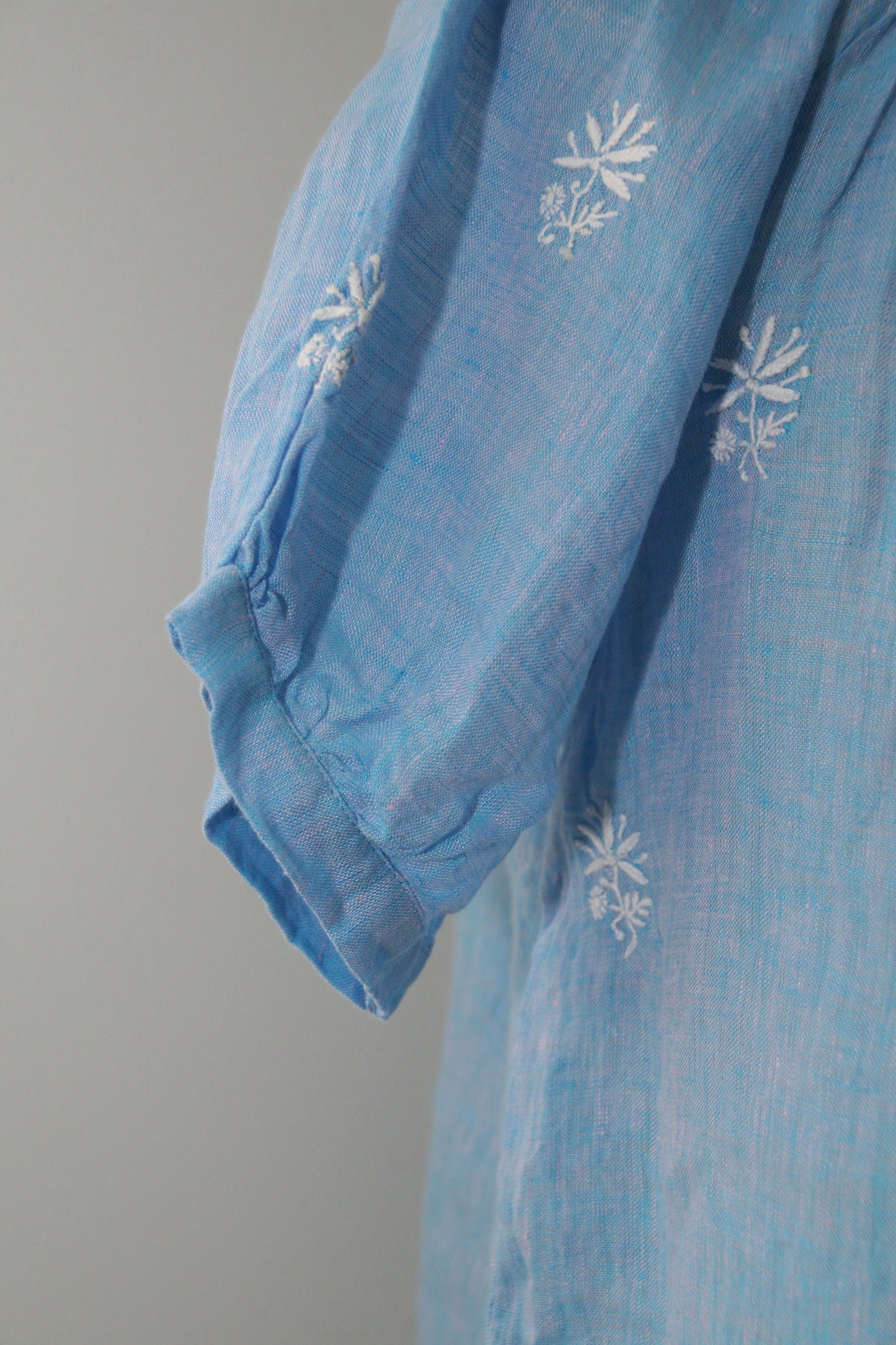 Blue Linen Sea Top - Joshi