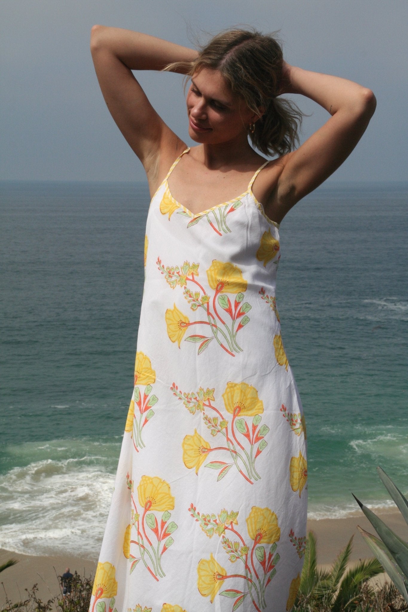 Dana Slip Dress Yellow - Joshi