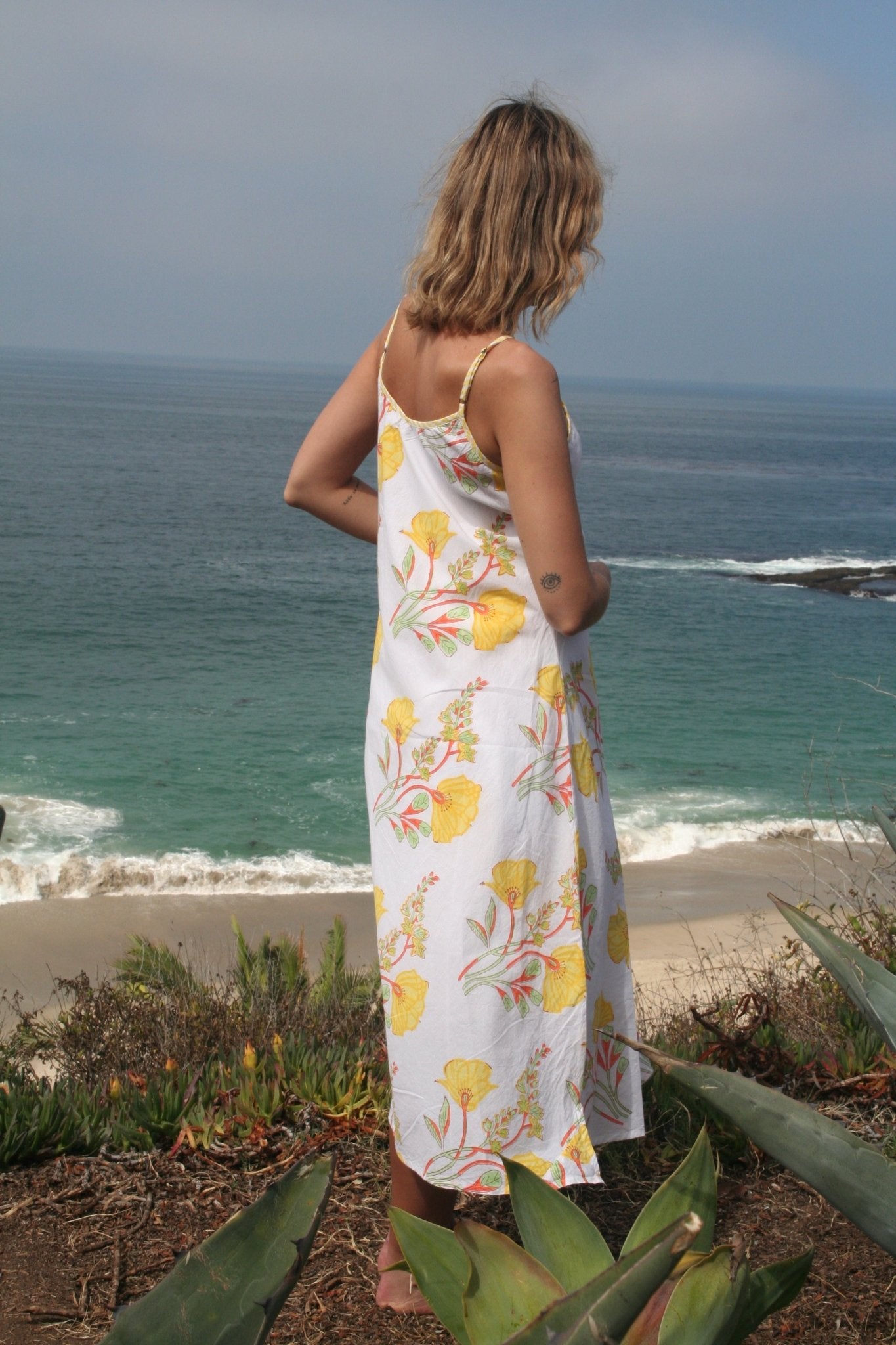 Dana Slip Dress Yellow - Joshi