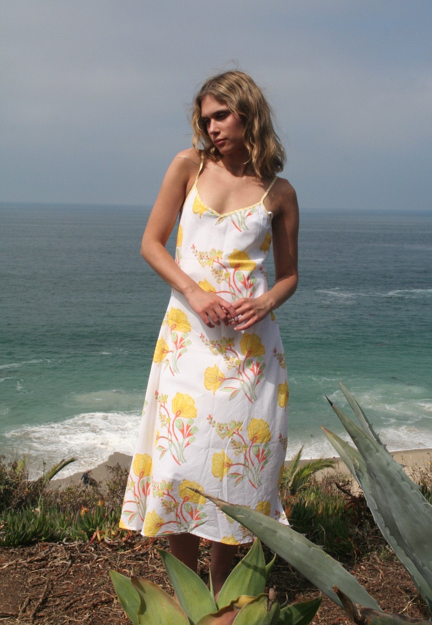 Dana Slip Dress Yellow - Joshi