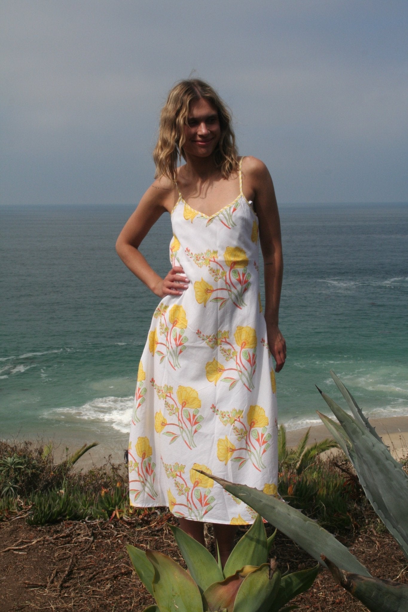 Dana Slip Dress Yellow - Joshi