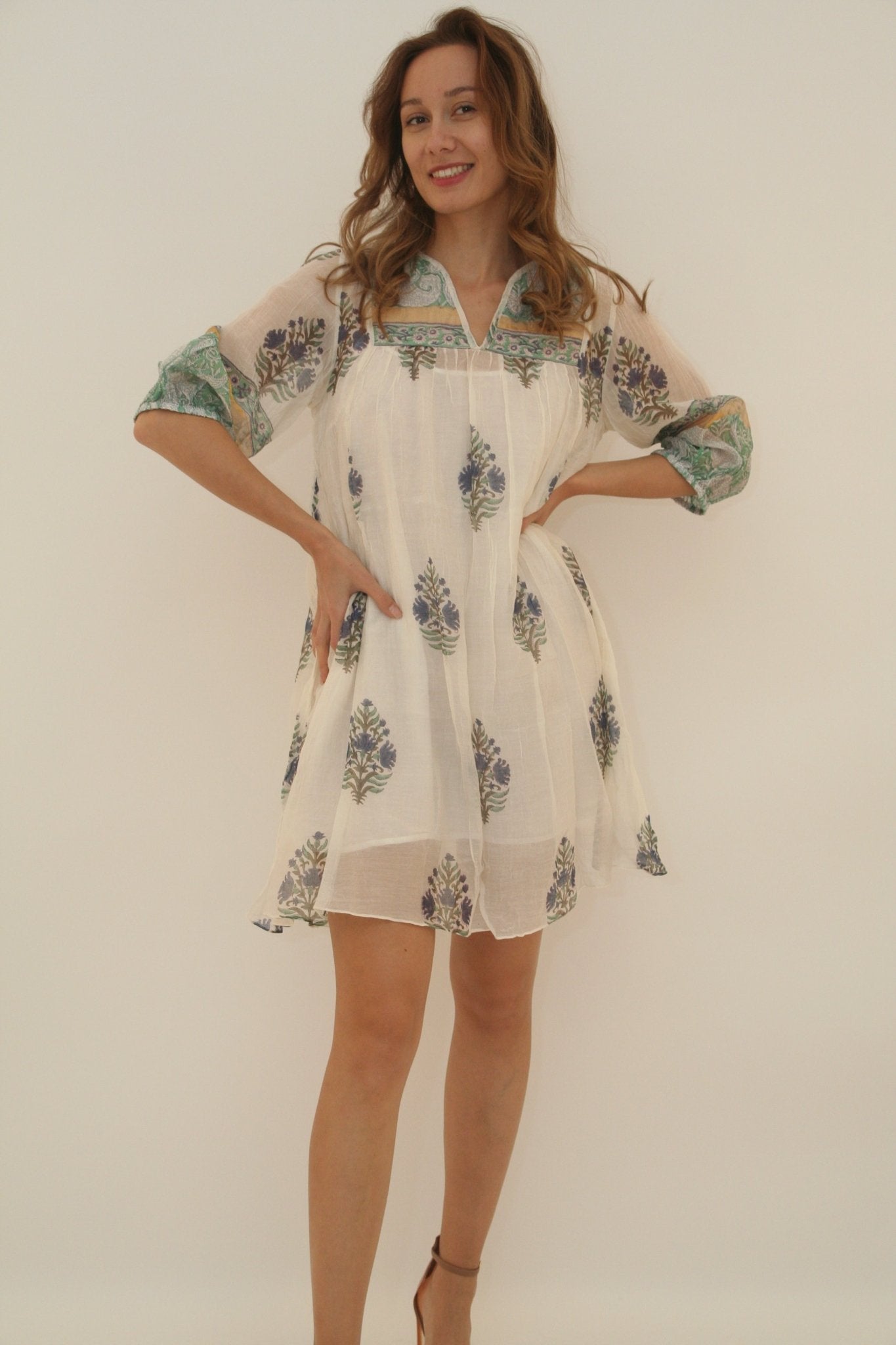 Ibiza Dress Short Blue Jade - Joshi