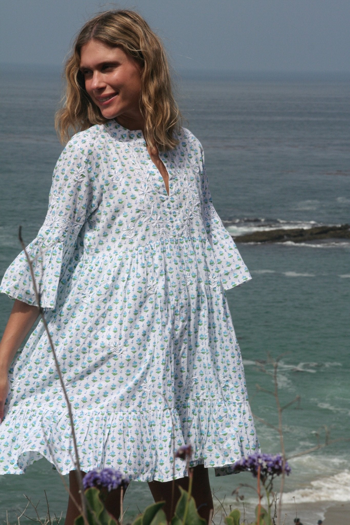 Mykonos Dress Aqua - Joshi