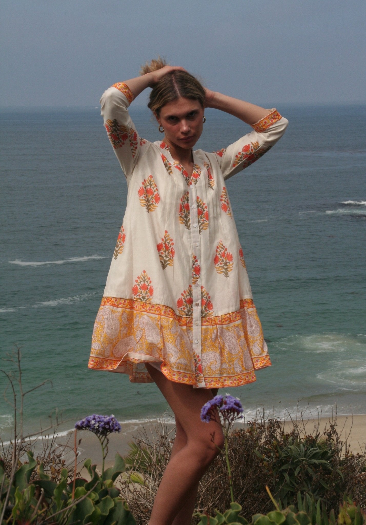 Positano Dress Saffron - Joshi