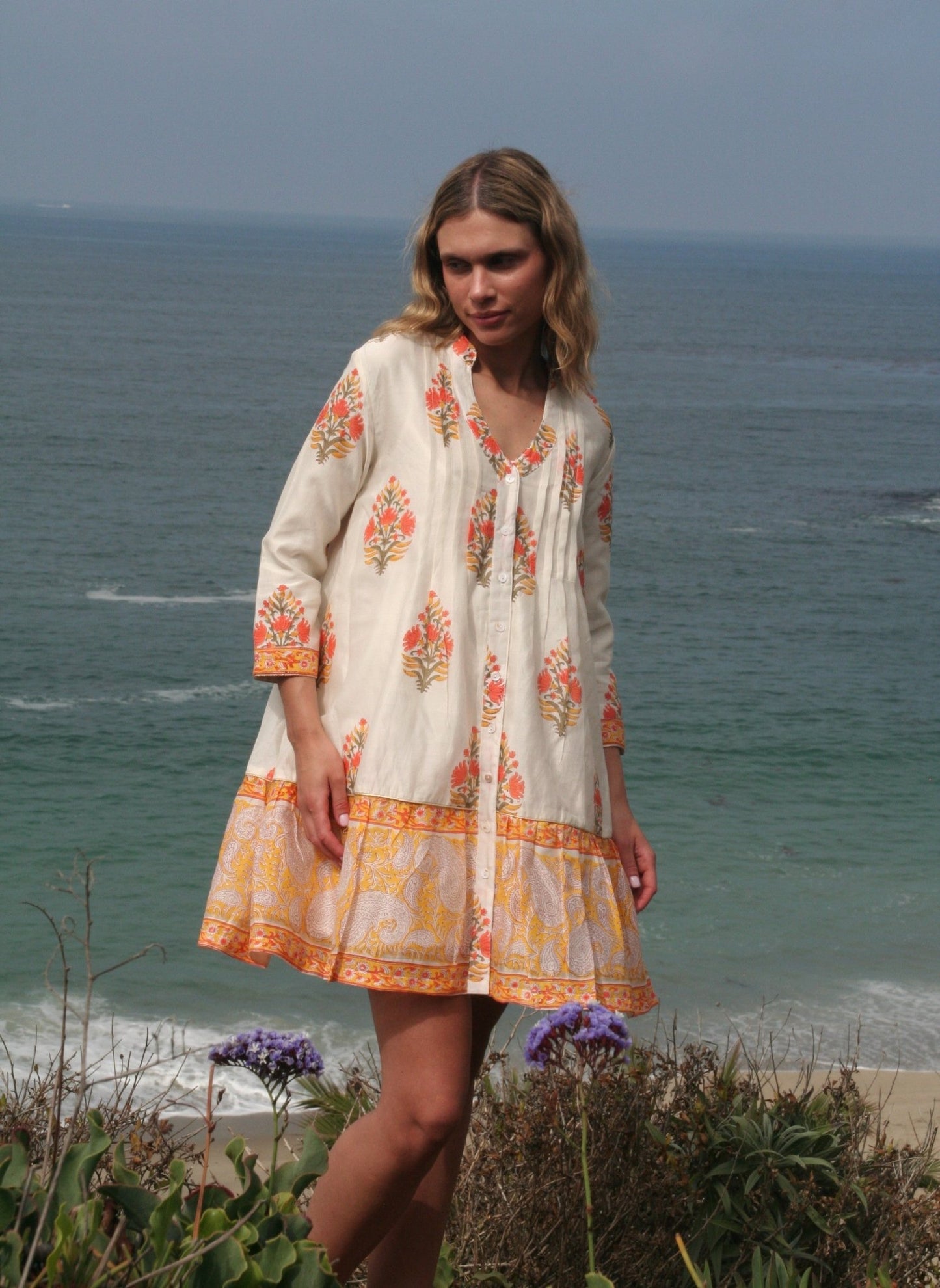 Positano Dress Saffron - Joshi