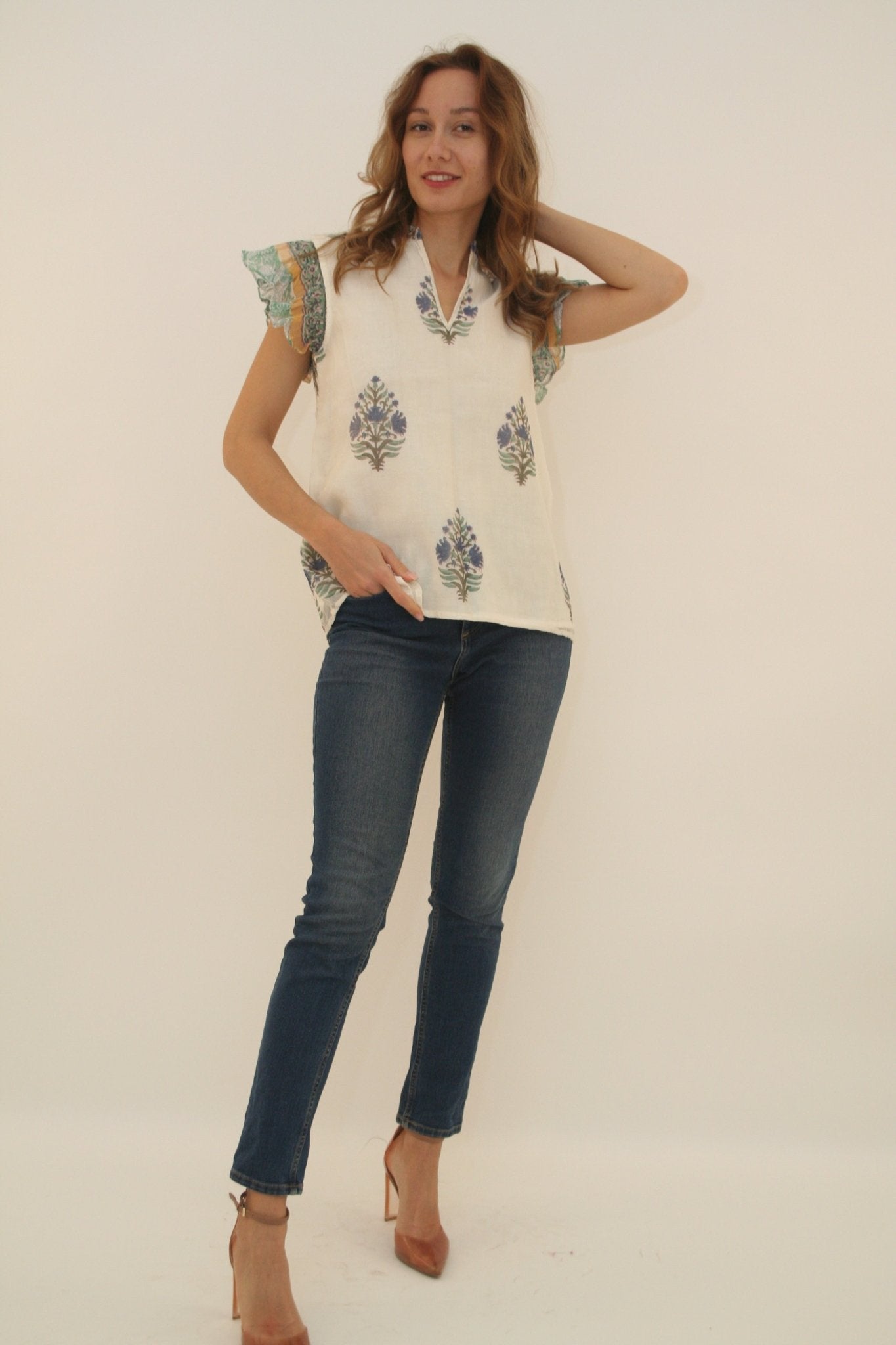 Priya Top Blue - Joshi