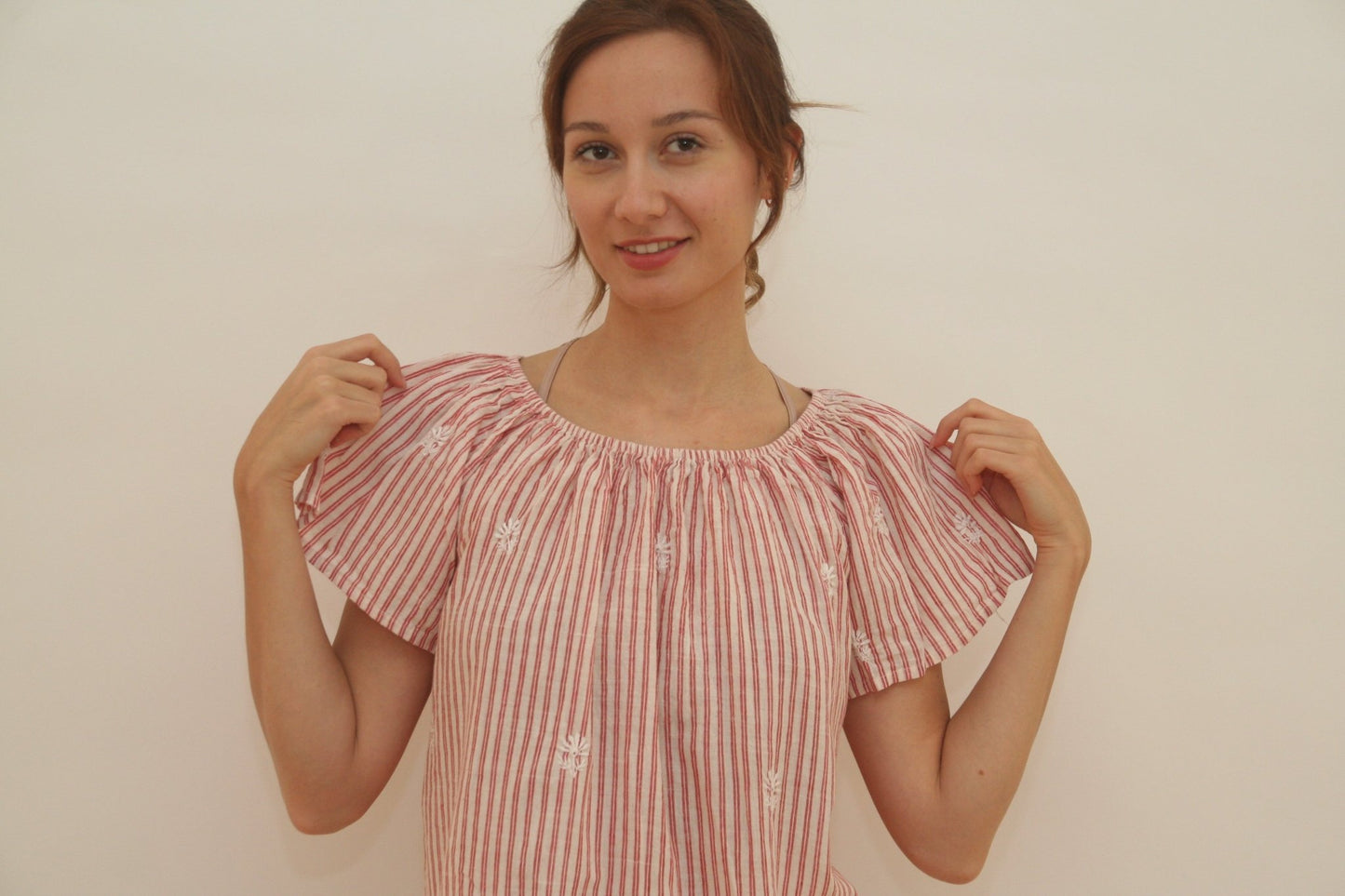 Sea Top pink stripes - Joshi