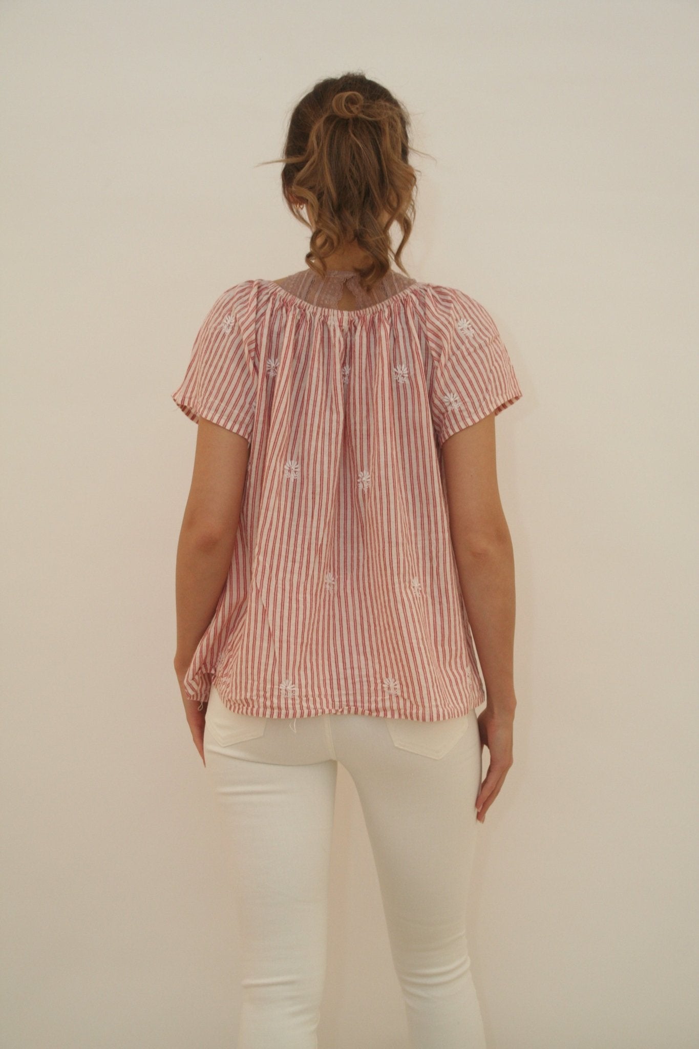 Sea Top pink stripes - Joshi