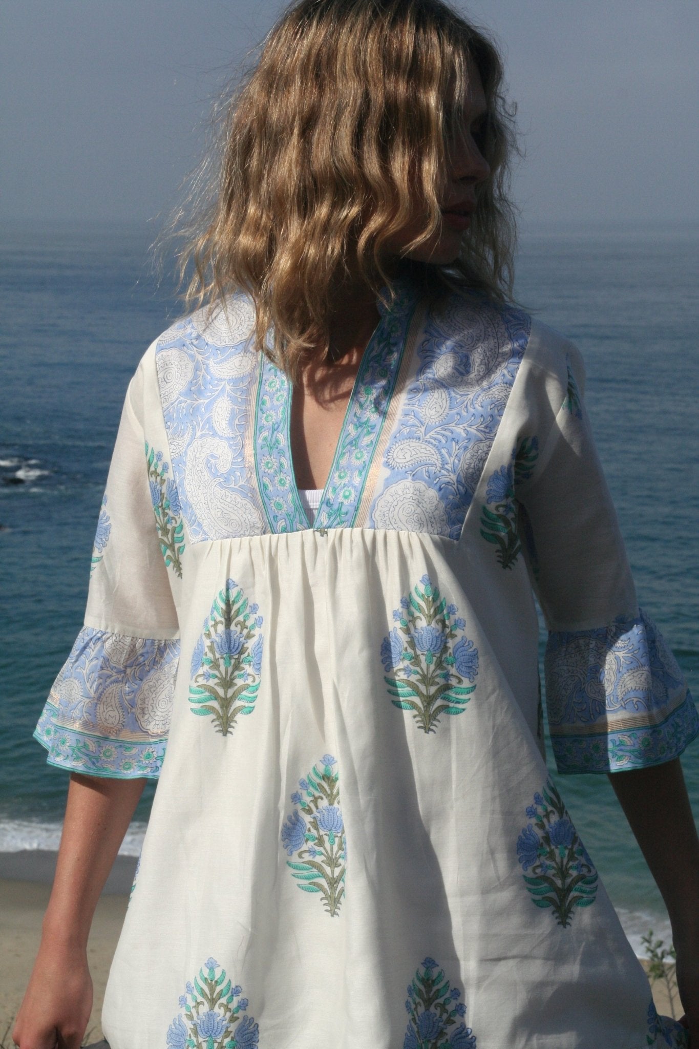 Sharon Dress Aqua - Joshi