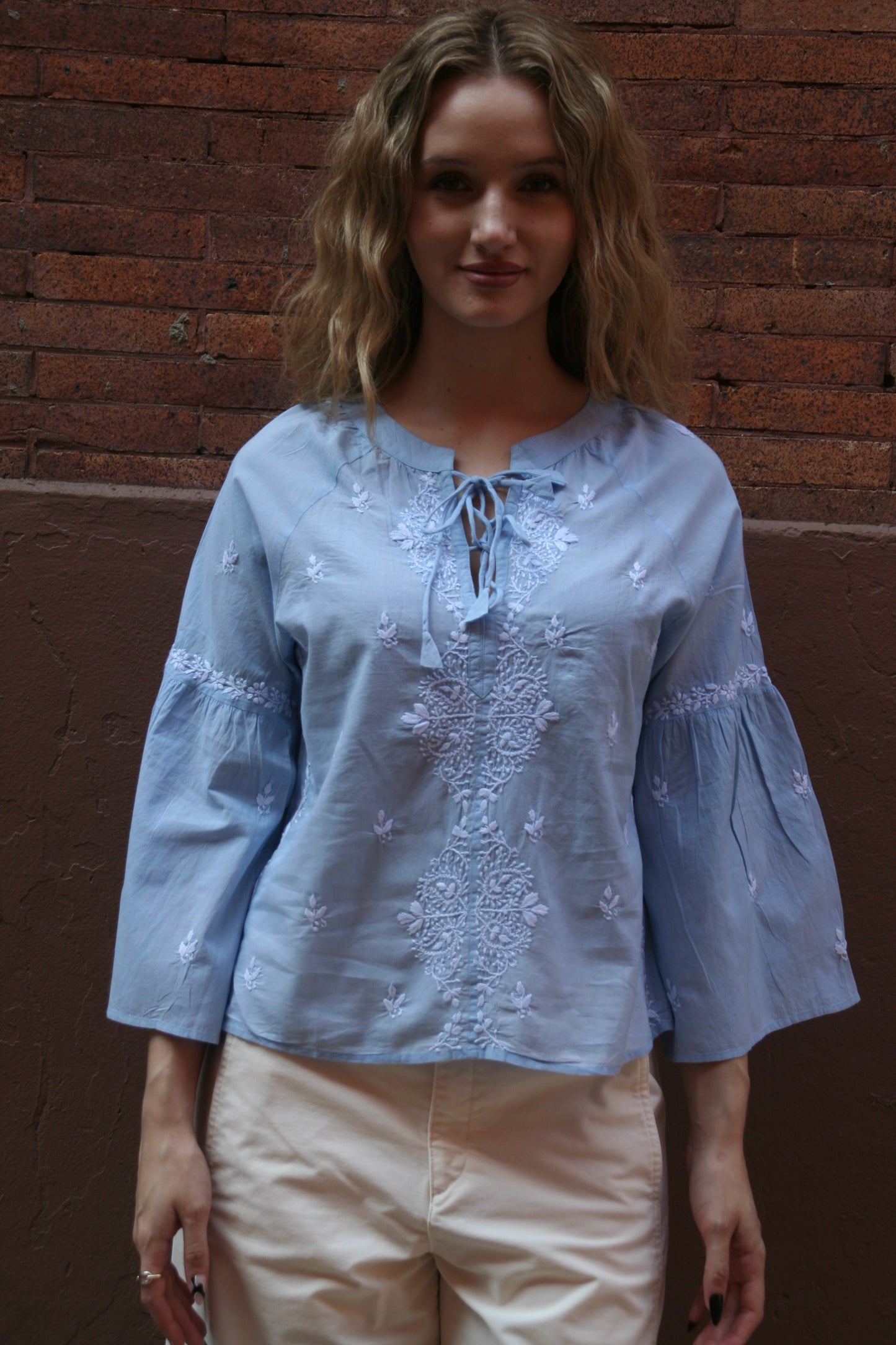 Tie Crop Top Blue - Joshi