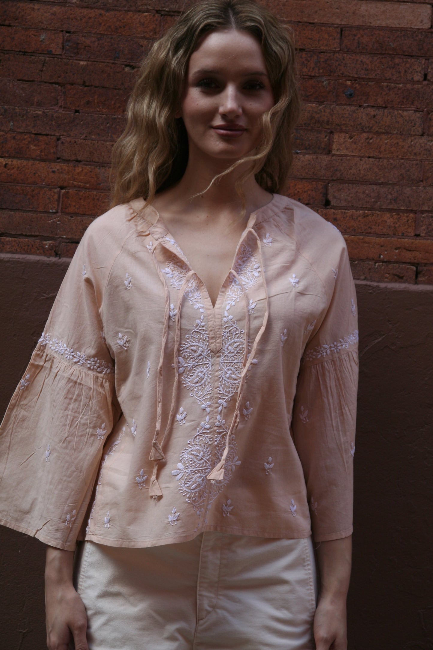 Tie Crop Top Sand - Joshi