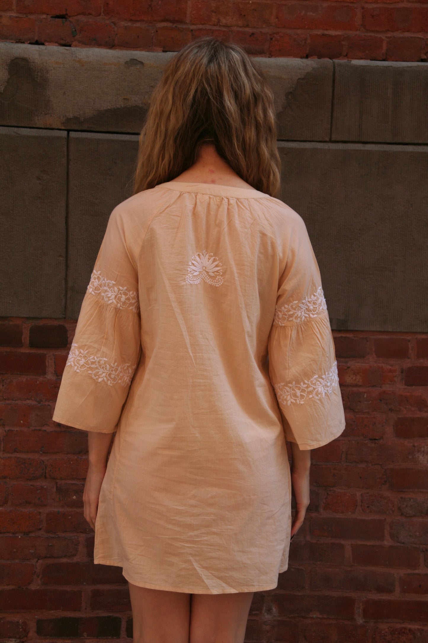 Tie Short Dress Sand - Joshi