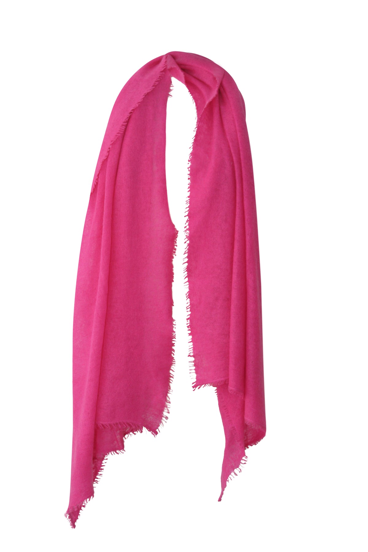Felted Cashmere Scarf - Hot Pink