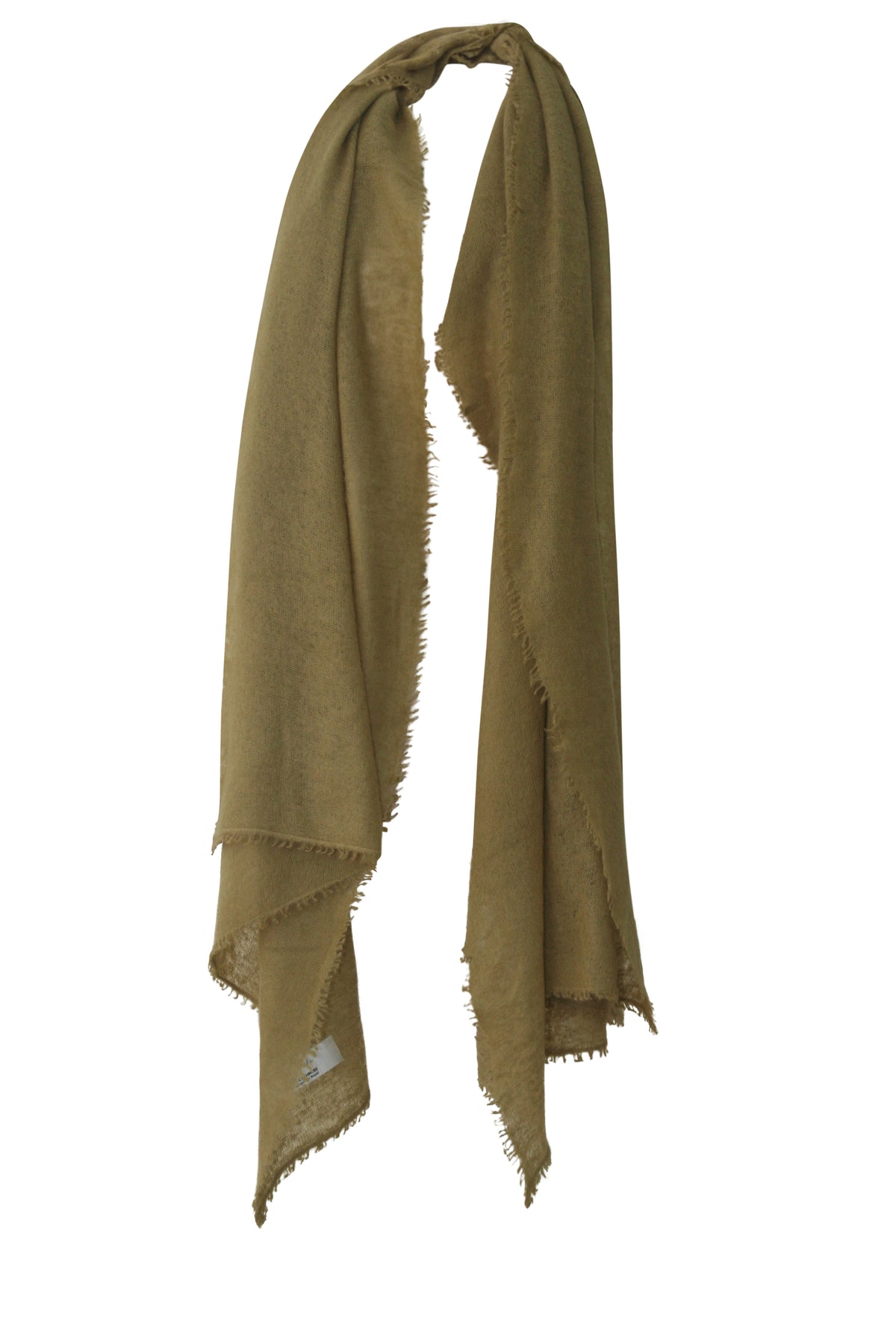 Felted Cashmere Scarf - Olive