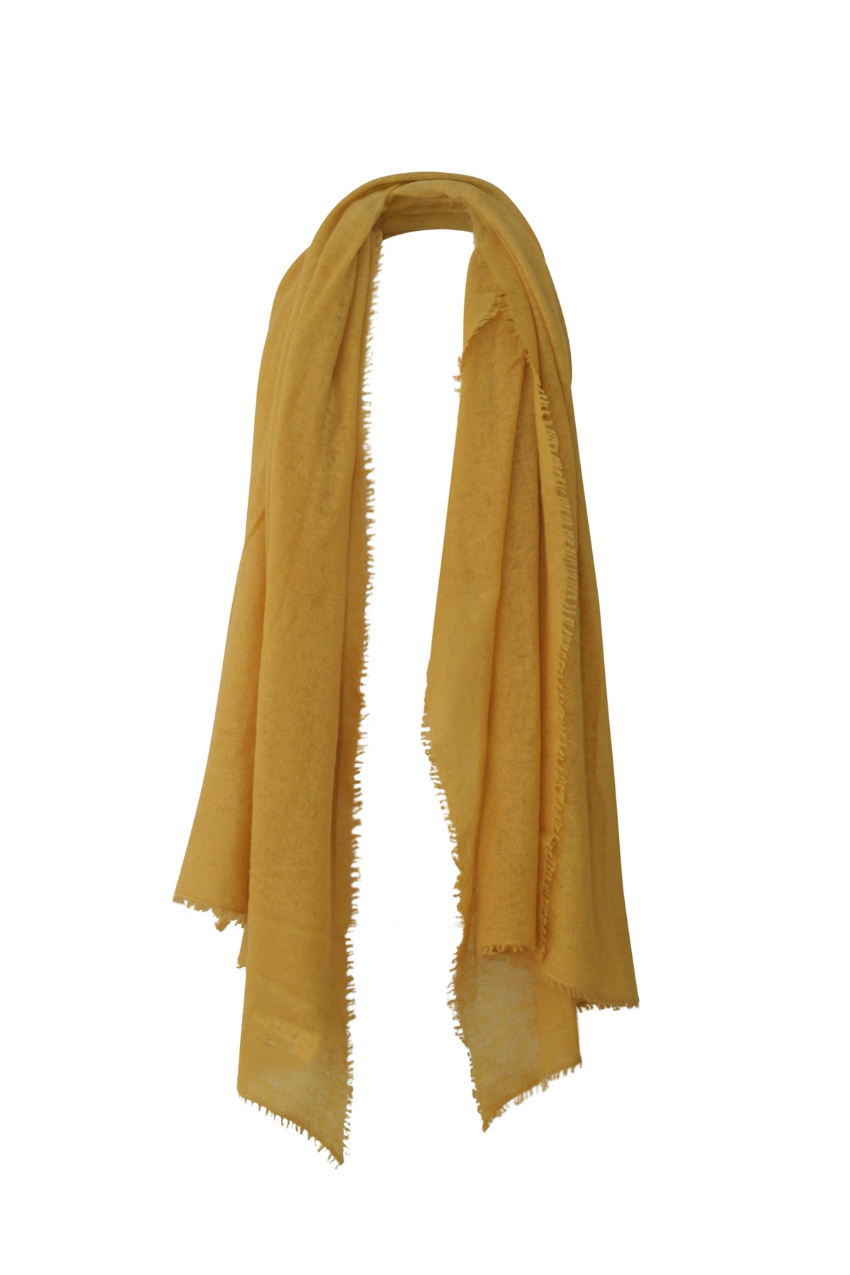 Felted Cashmere Scarf - Mustard