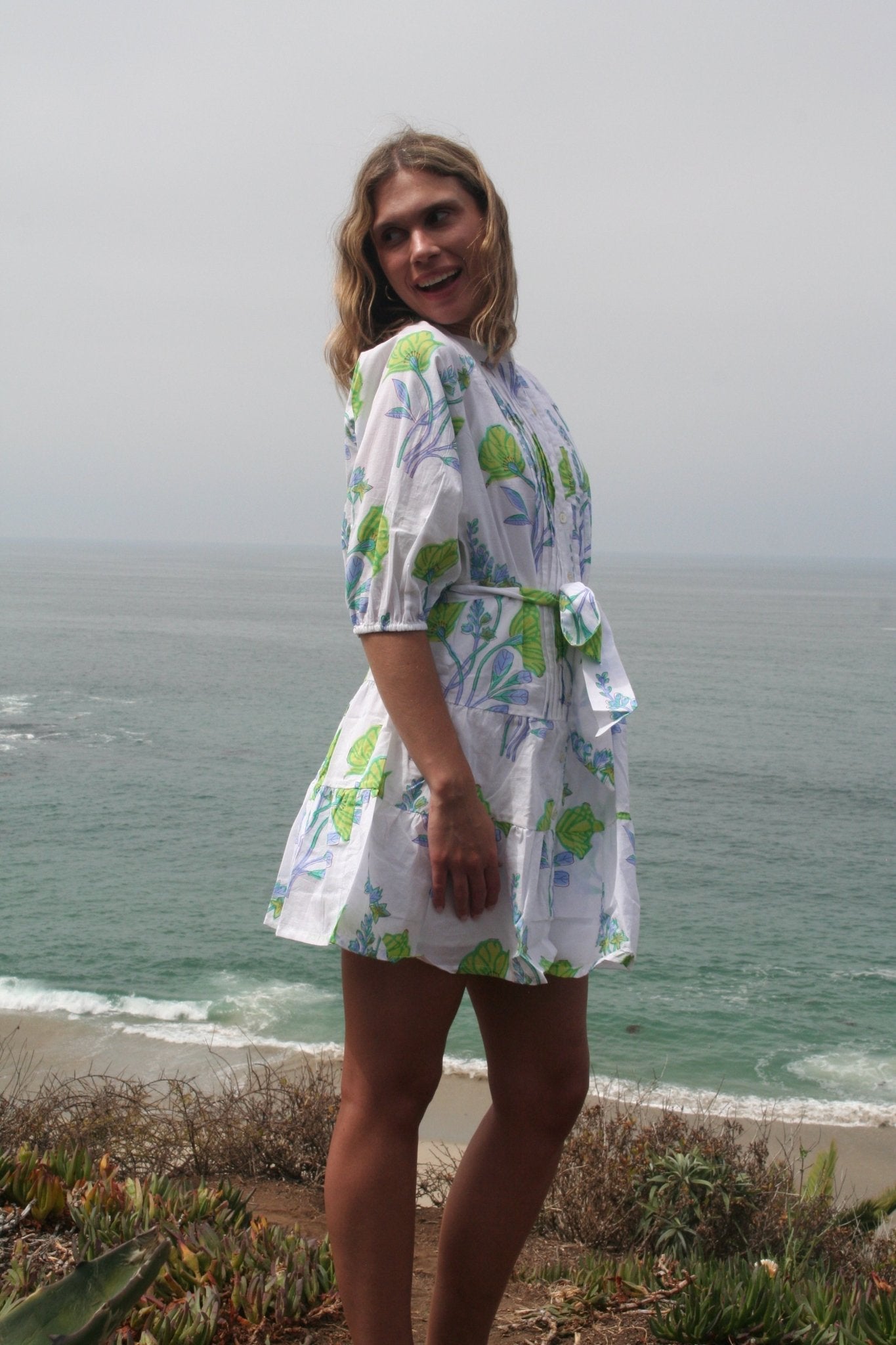 Freya Mini Dress Green - Joshi