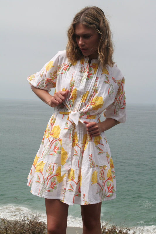Freya Mini Dress Yellow - Joshi