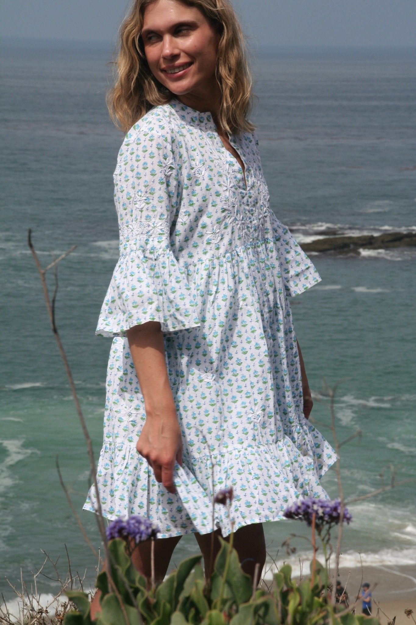 Mykonos Dress Aqua - Joshi