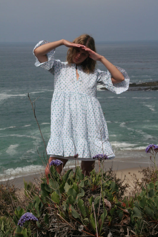 Mykonos Dress Aqua - Joshi