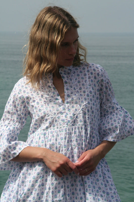 Mykonos Dress Blue - Joshi
