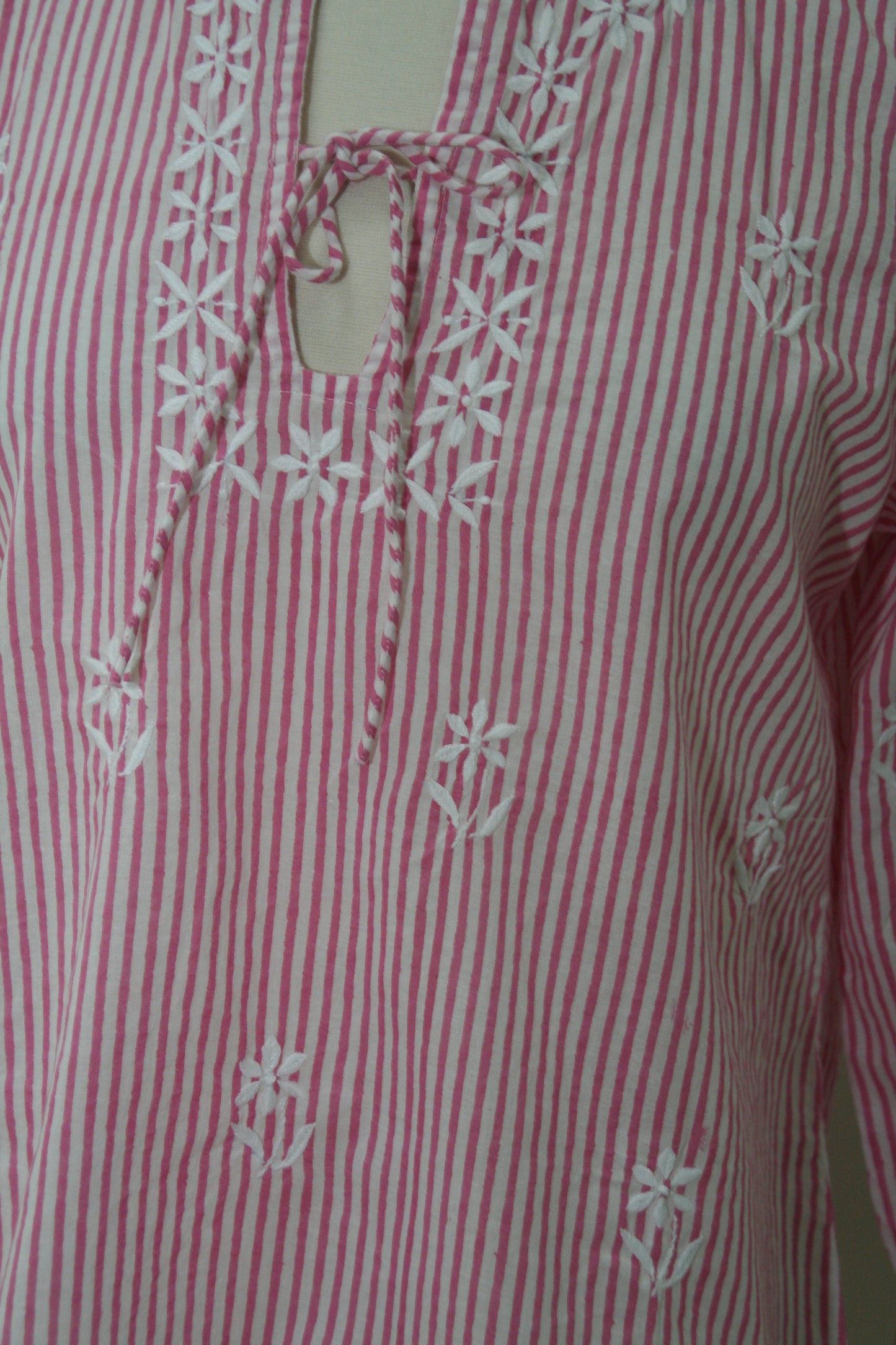 Pink Stripes Peasant Top - Joshi