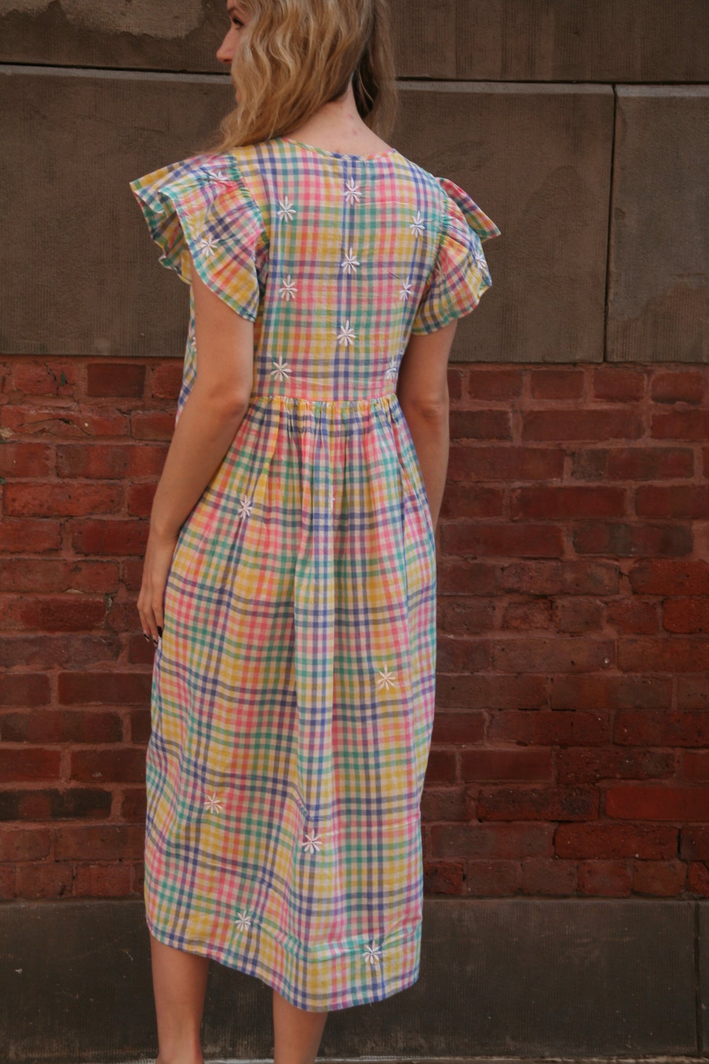 Rugby Dress Rainbow Checks - Joshi