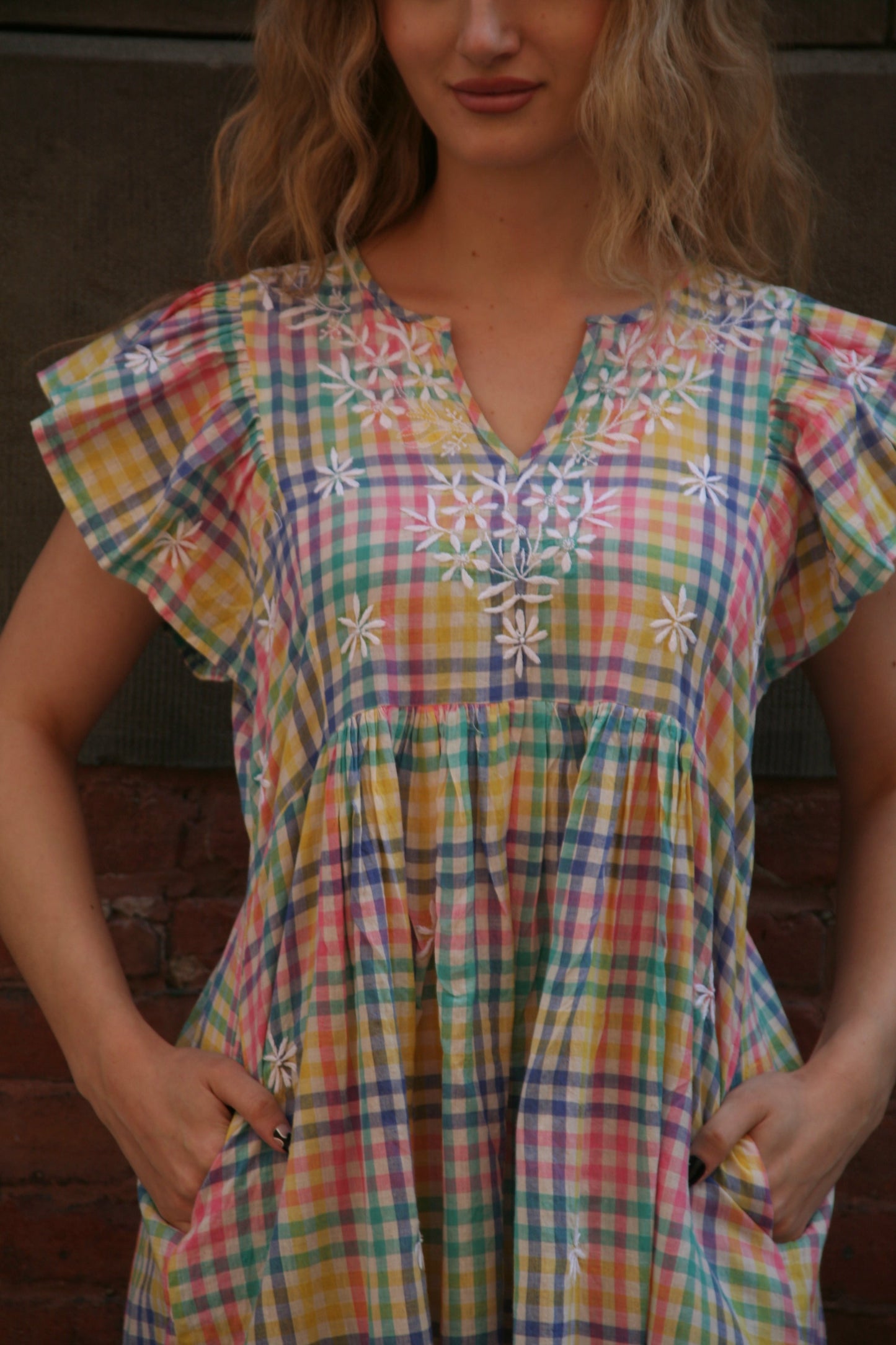 Rugby Dress Rainbow Checks - Joshi