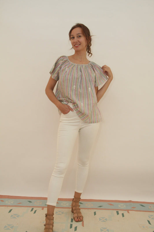 Sea Top Rainbow stripes - Joshi