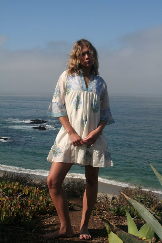 Sharon Dress Aqua - Joshi
