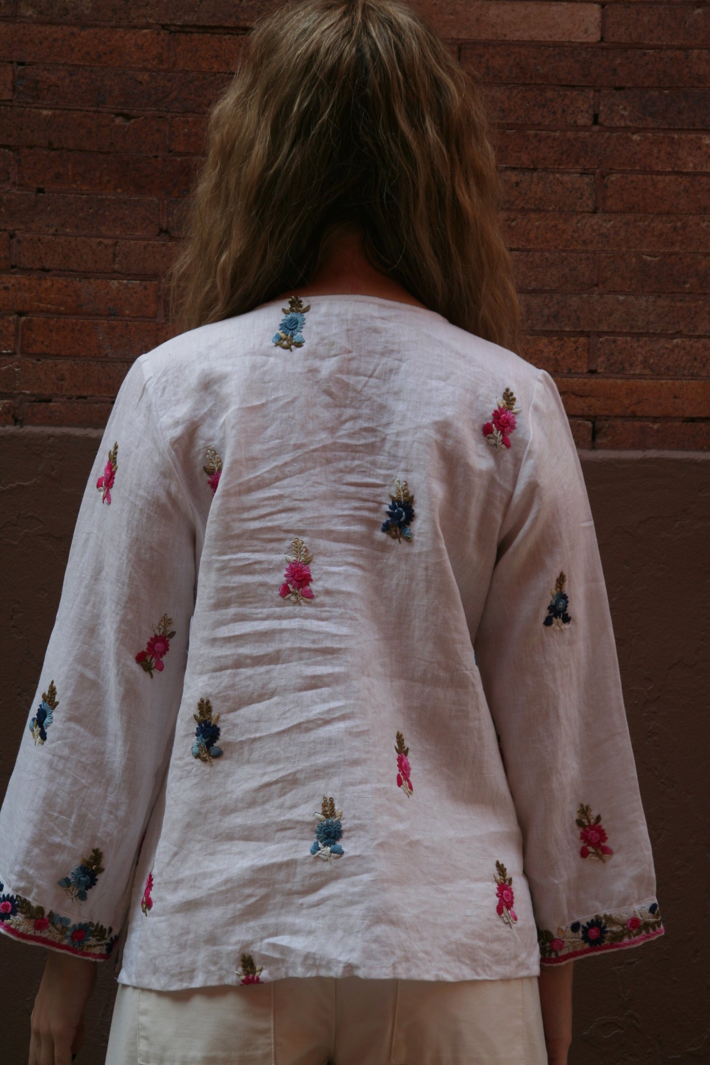 Sienna Linen Top White - Joshi