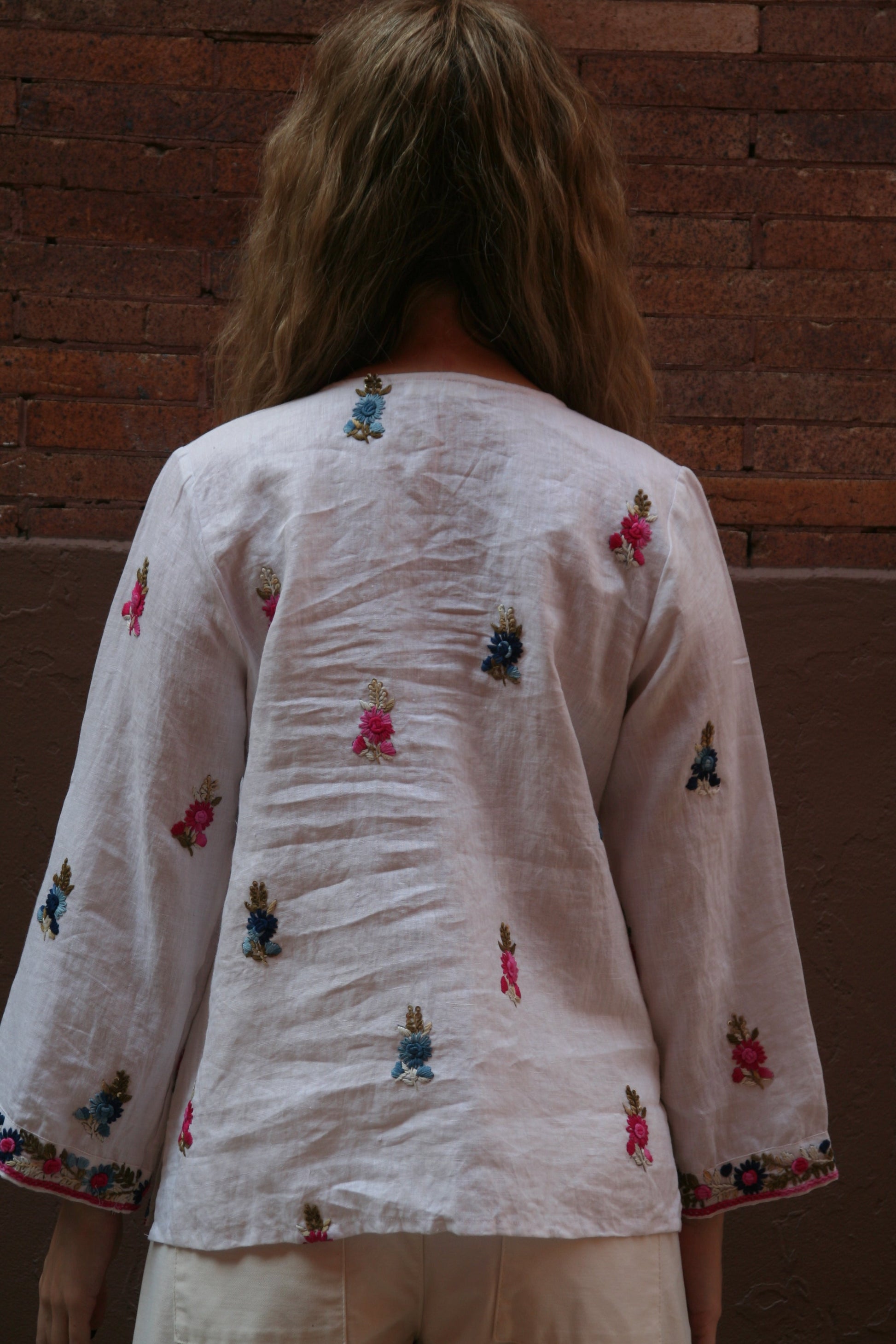 Sienna Linen Top White - Joshi