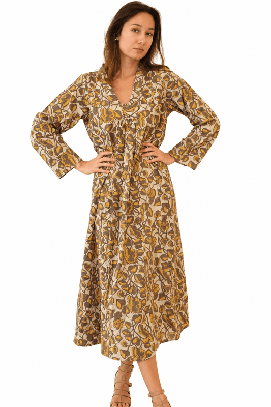Soft Cotton Cabana Kurta Block Print B - JoshiKurta