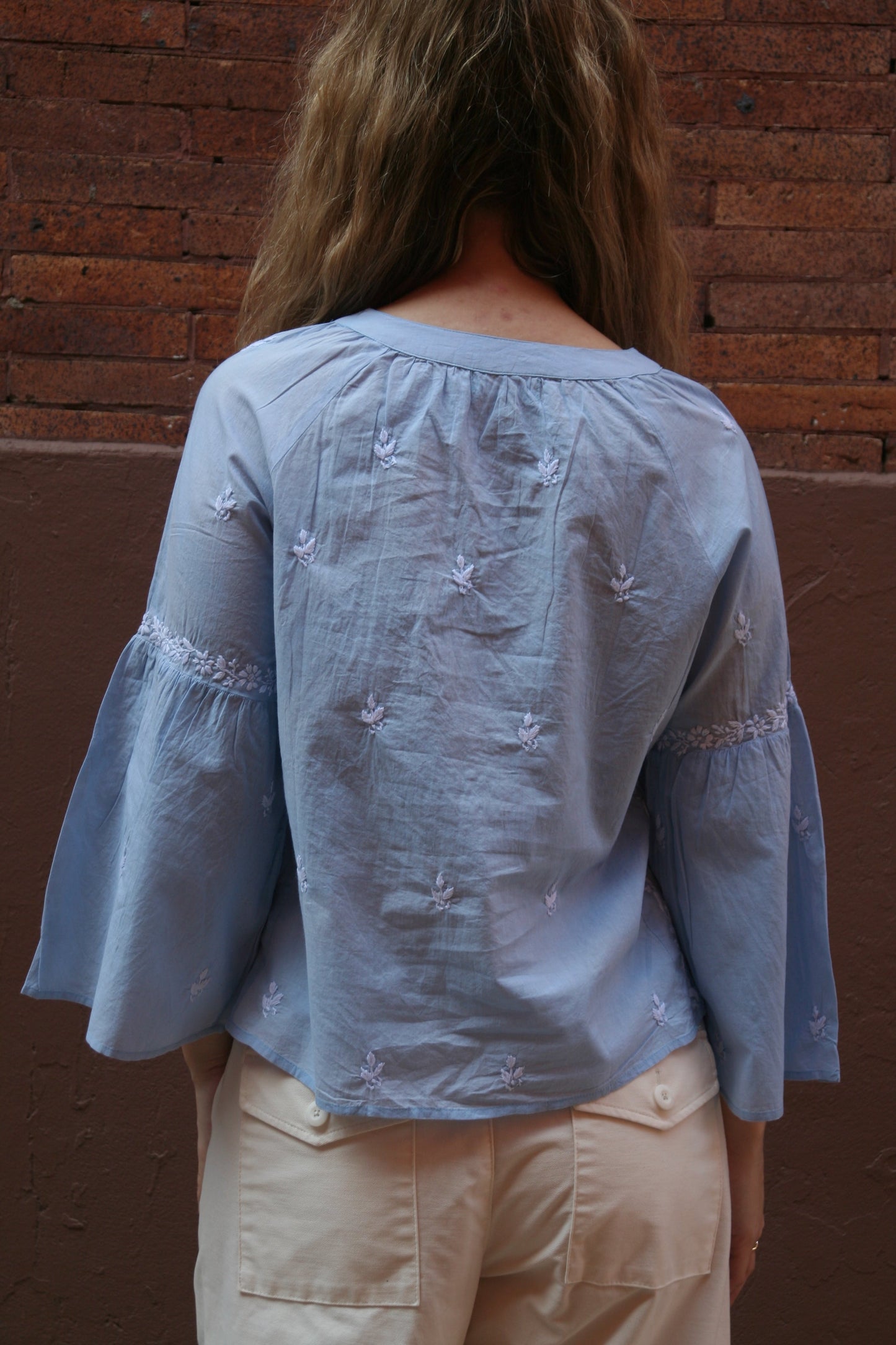 Tie Crop Top Blue - Joshi