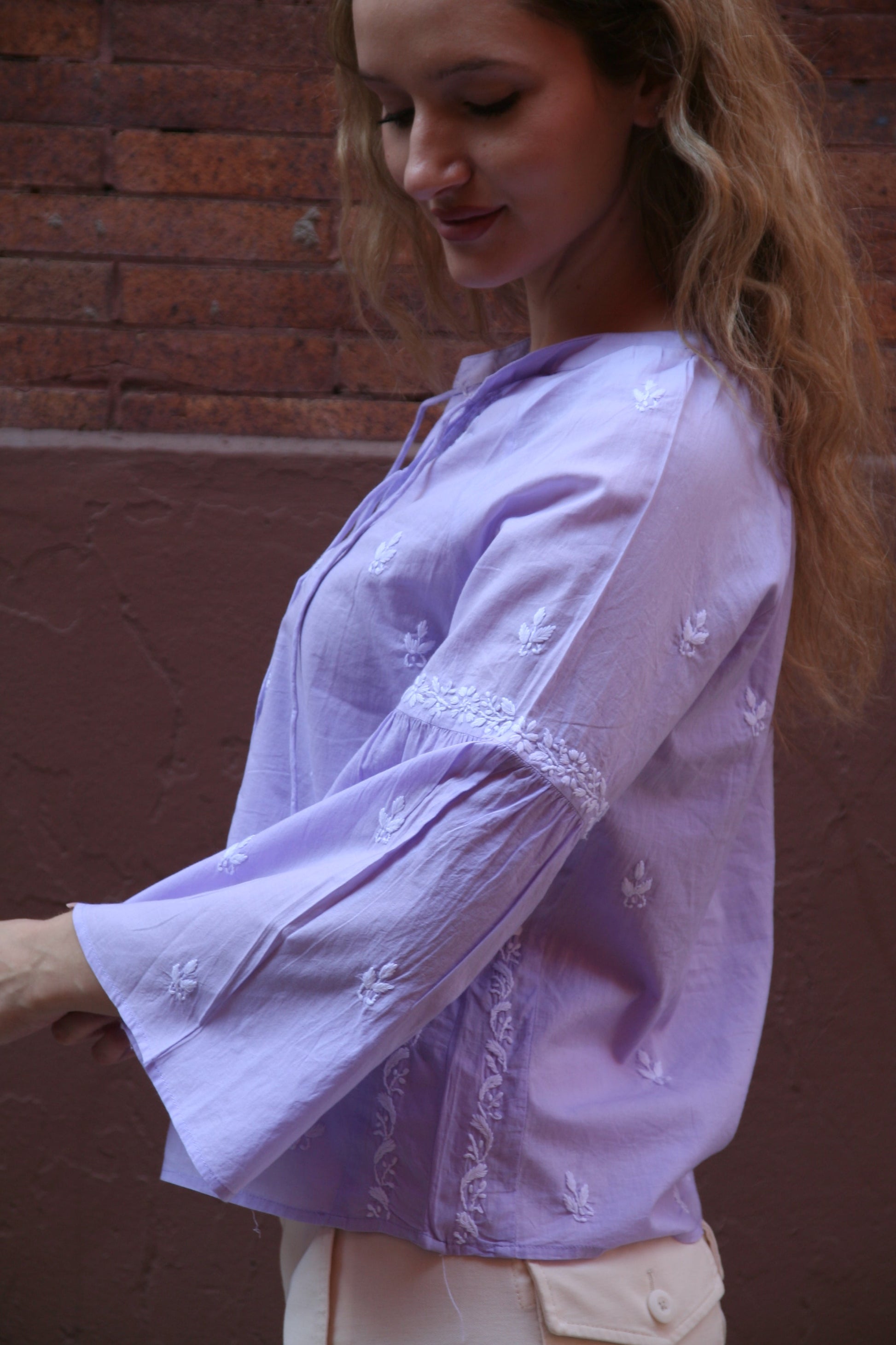 Tie Crop Top Lilac - Joshi