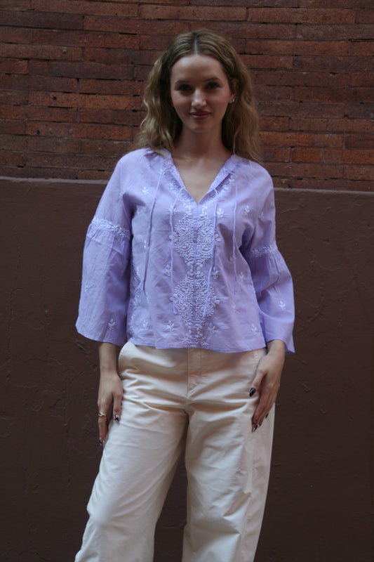 Tie Crop Top Lilac - Joshi