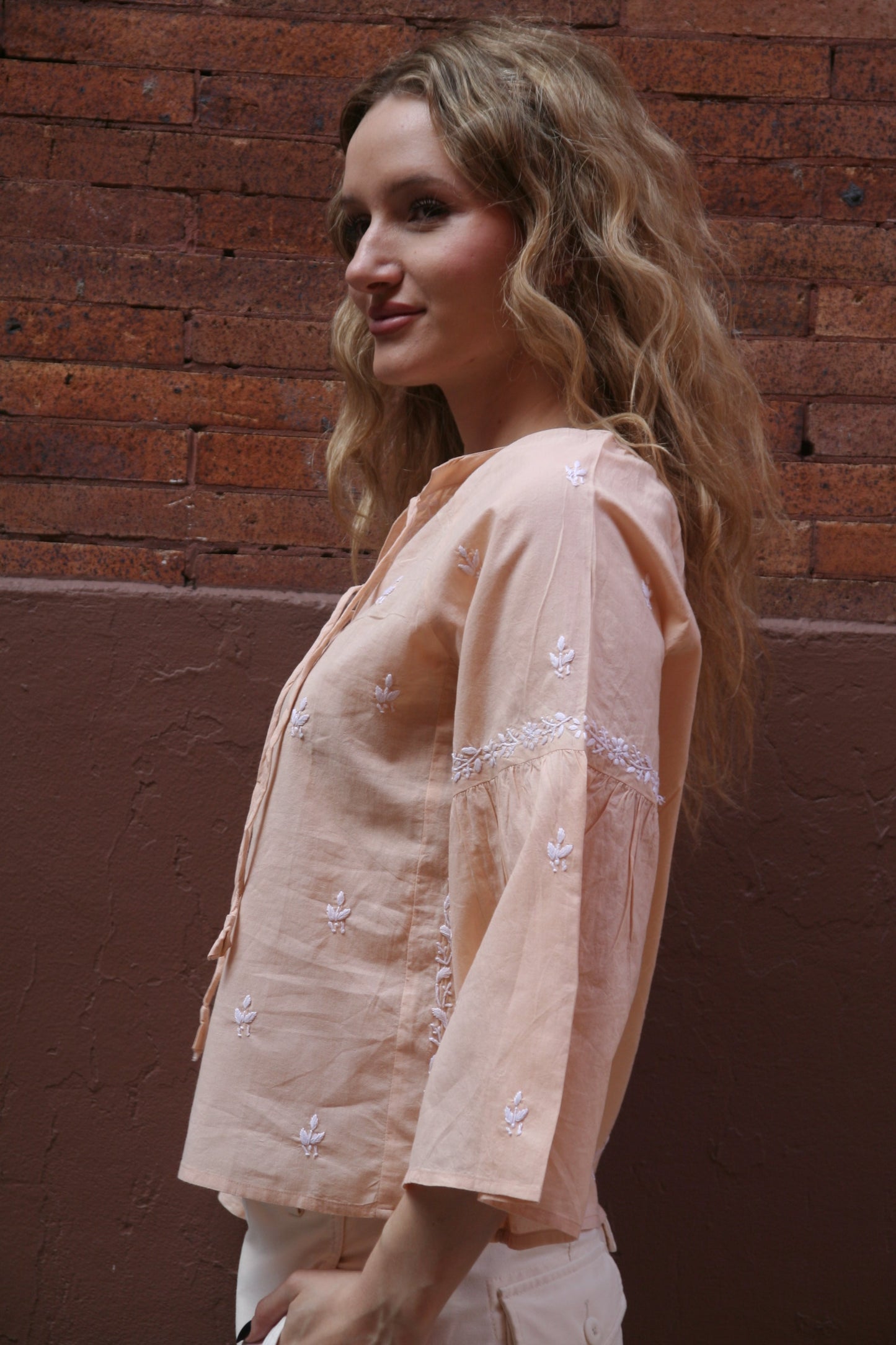 Tie Crop Top Sand - Joshi