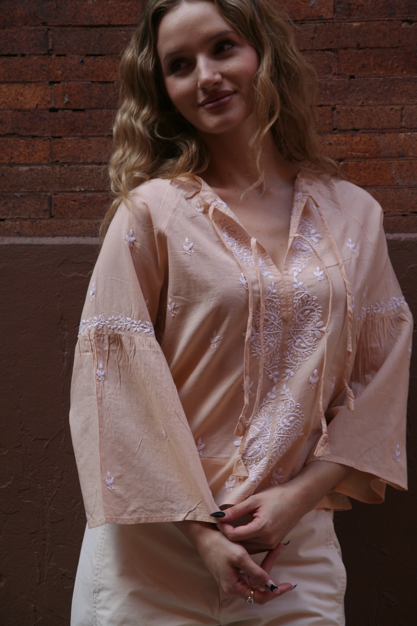 Tie Crop Top Sand - Joshi