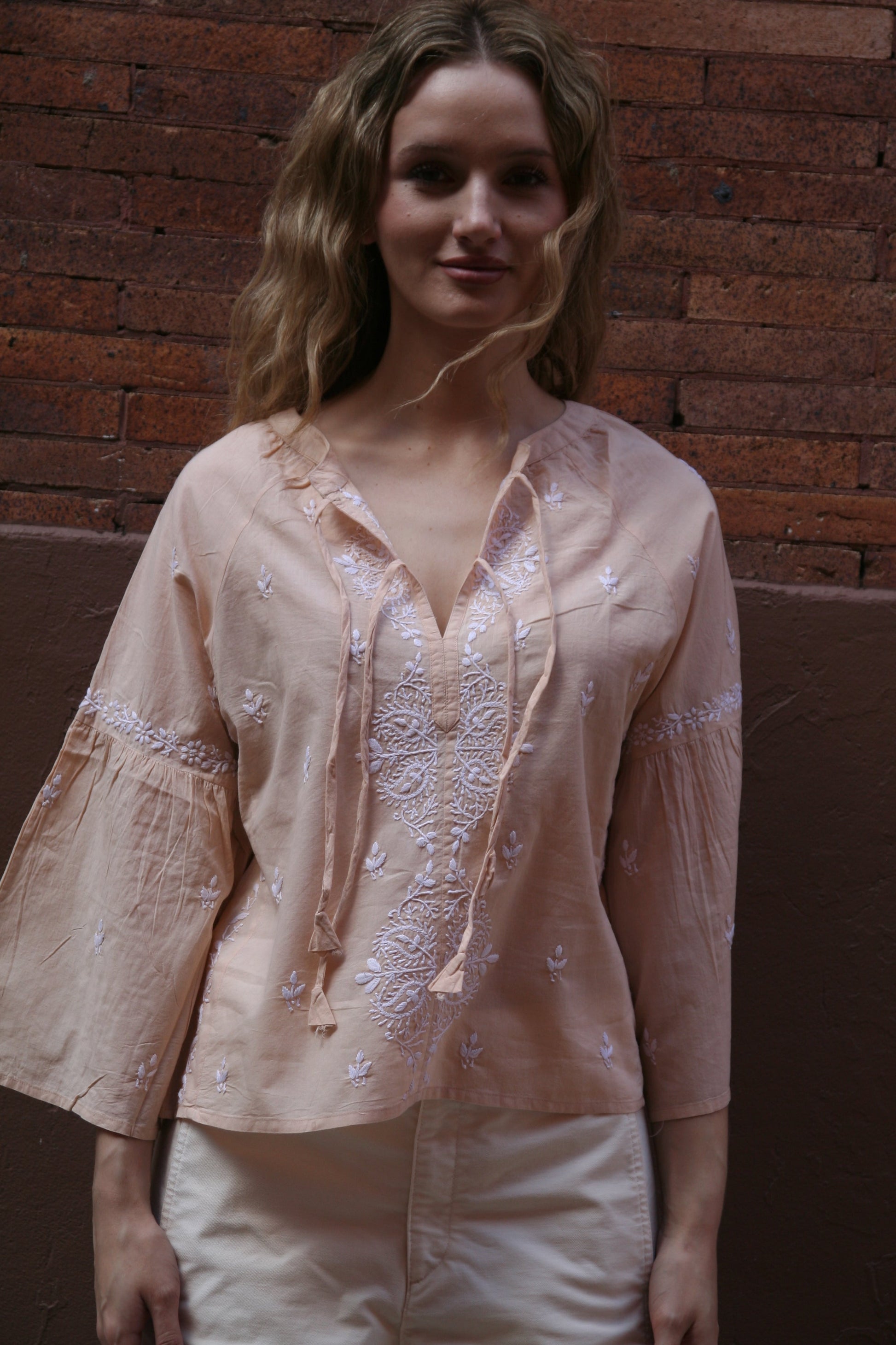 Tie Crop Top Sand - Joshi